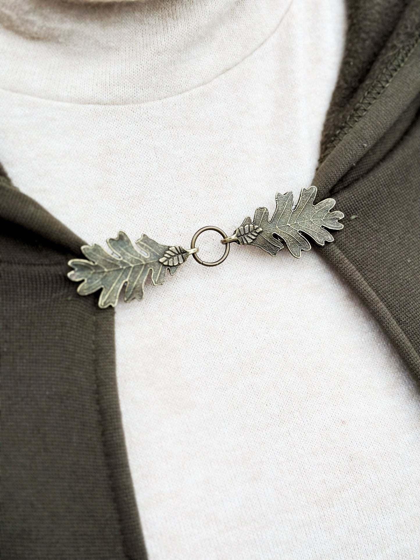 "Terebinth" Cloak Clasps, set of 2 in Silver & Bronze