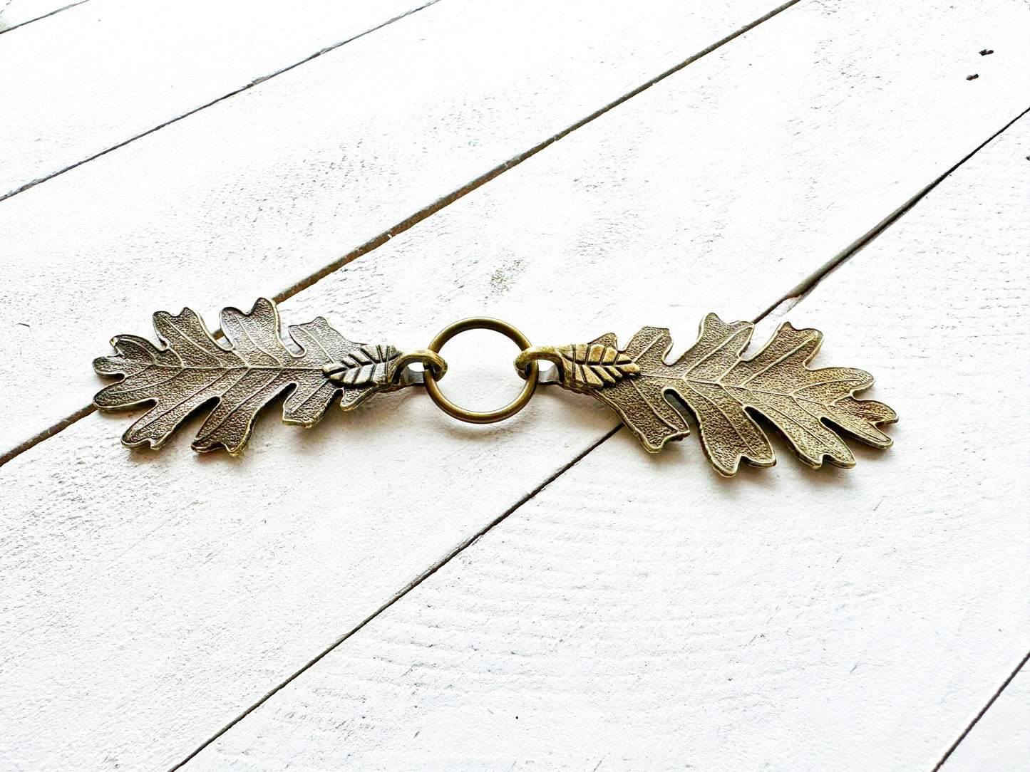 "Terebinth" Bronze Oak Leaf Cloak Clasp