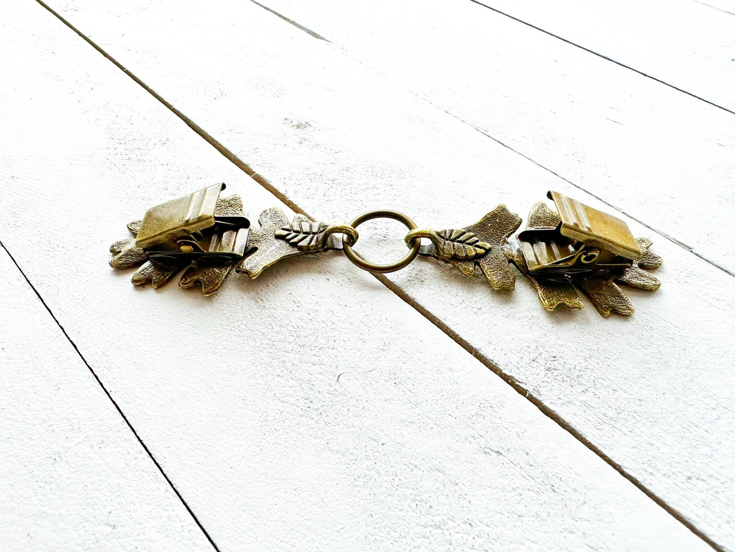 "Terebinth" Bronze Oak Leaf Cloak Clasp