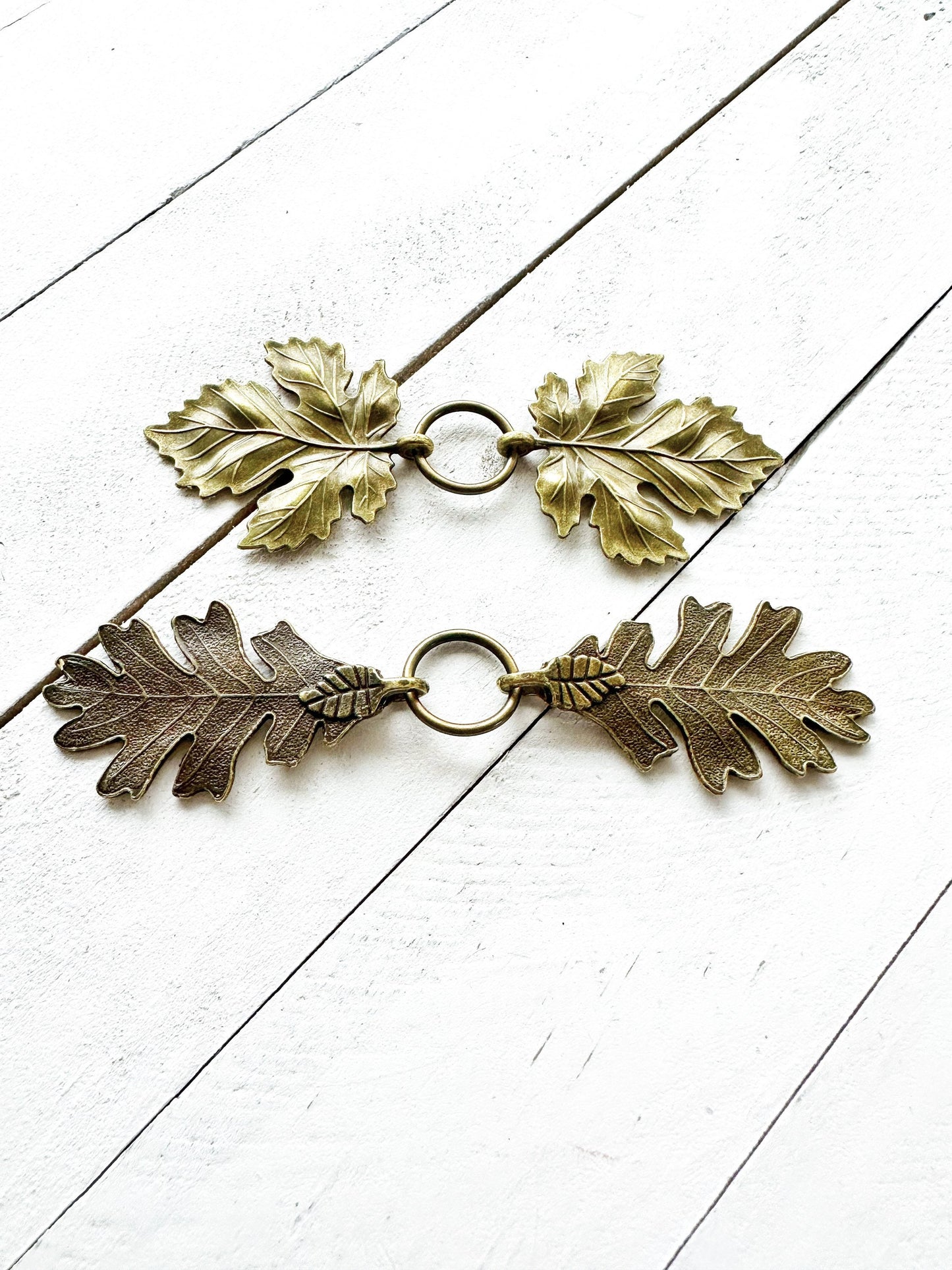 "Terebinth" Bronze Oak Leaf Cloak Clasp