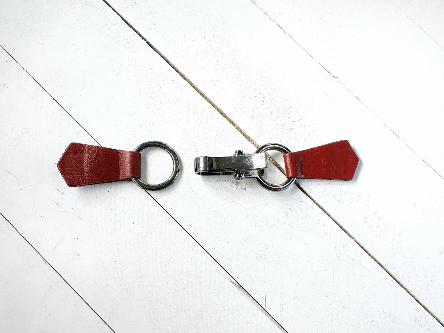 NEW Black Buckle & Red Leather Cinch Clip, Skinny Belt Alternative for Dress, Jacket, Cardigan, Mini-Tailor Button Closure, KardiKlips