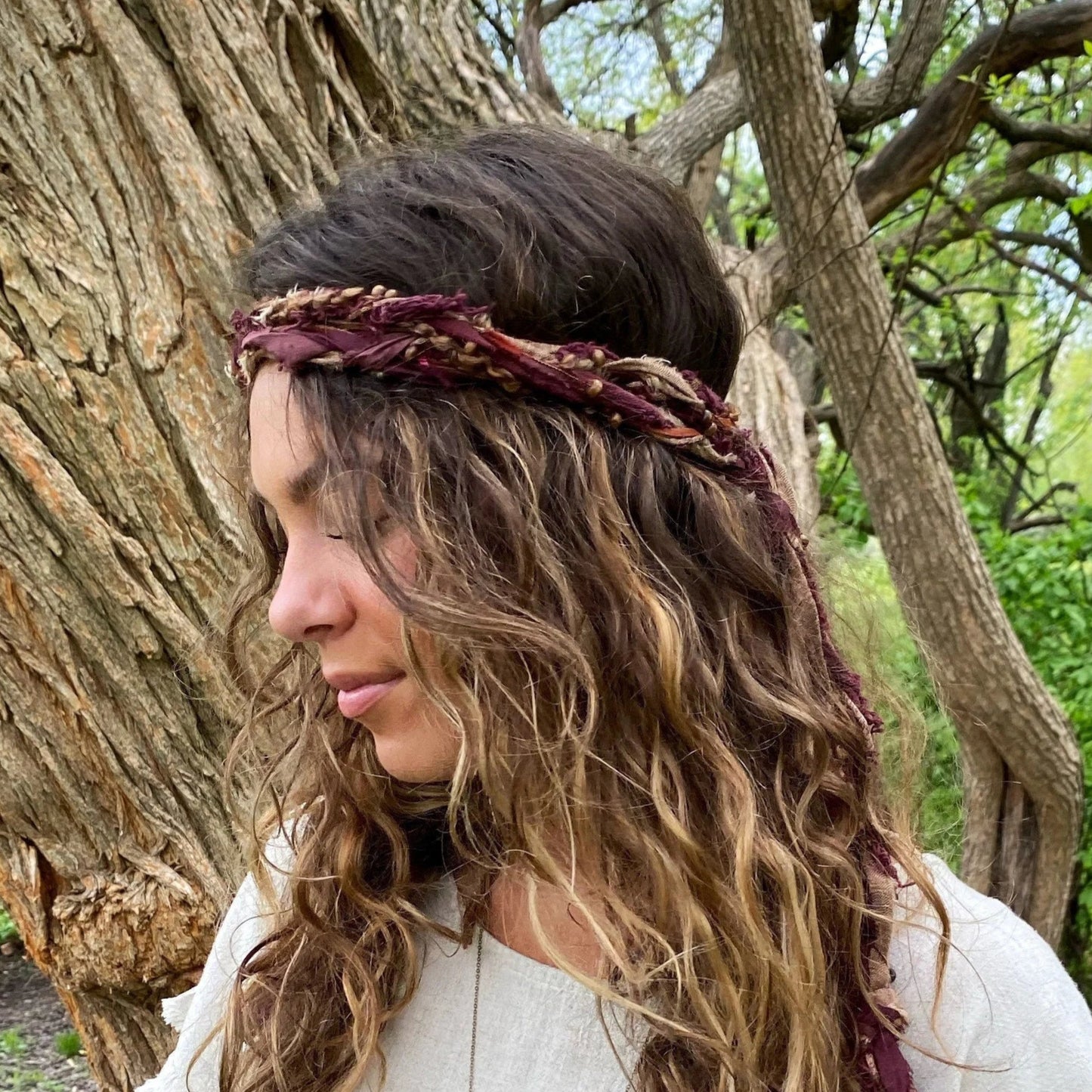 "Boho Rust" Head-Wrap Headband