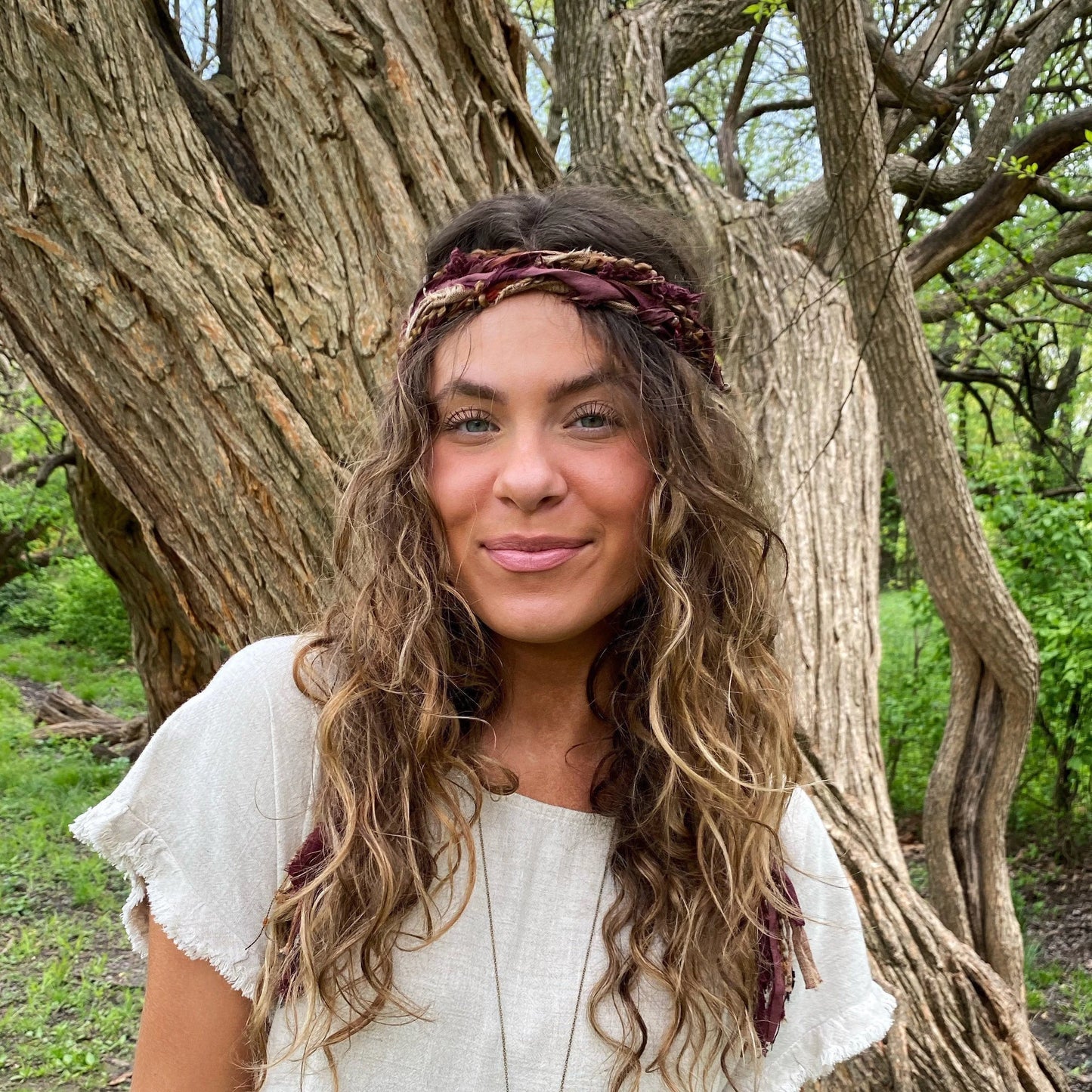 "Boho Rust" Head-Wrap Headband