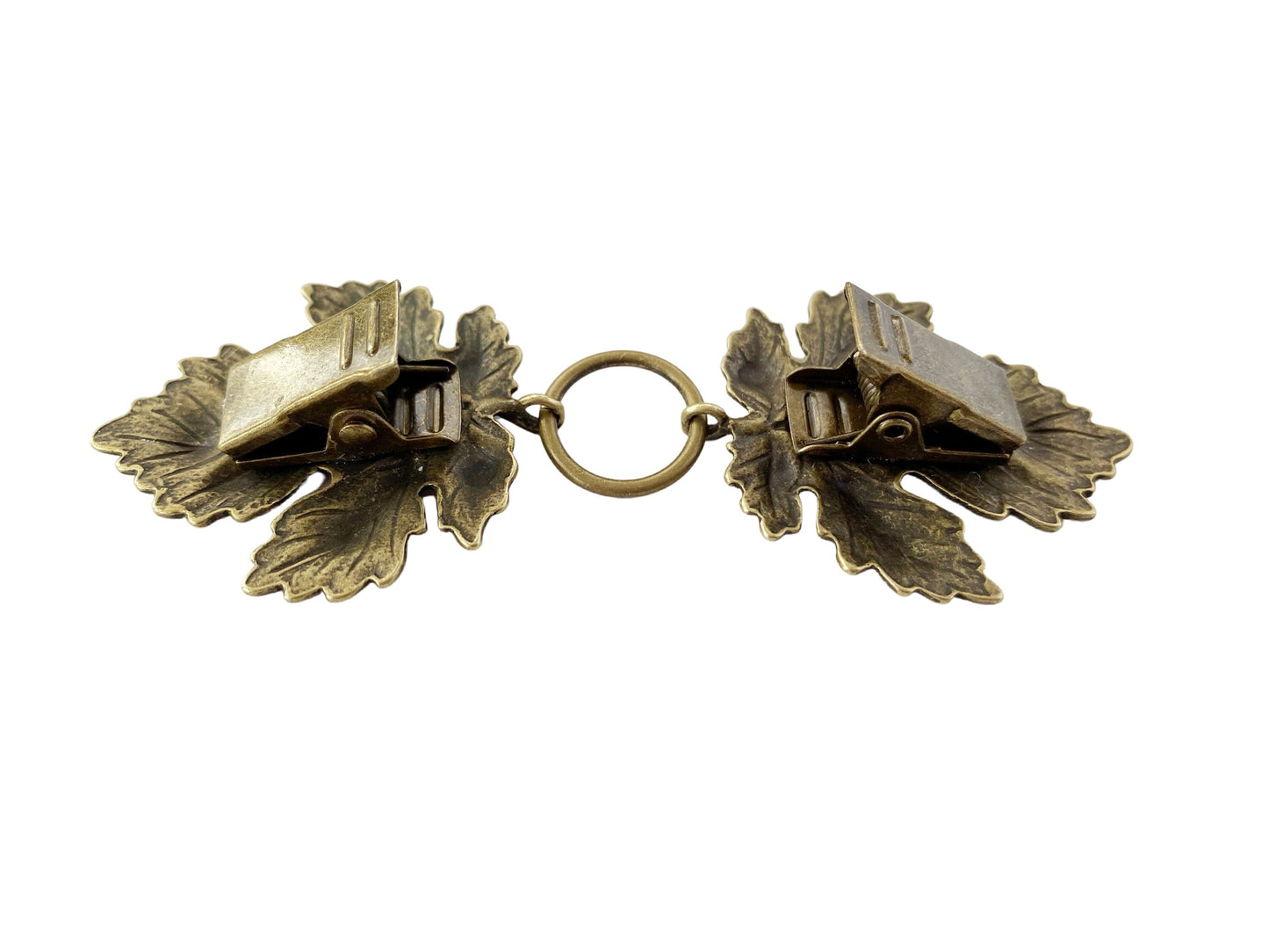 "Sylvan" Cloak Clasps - Set of 2 in Silver and Bronze
