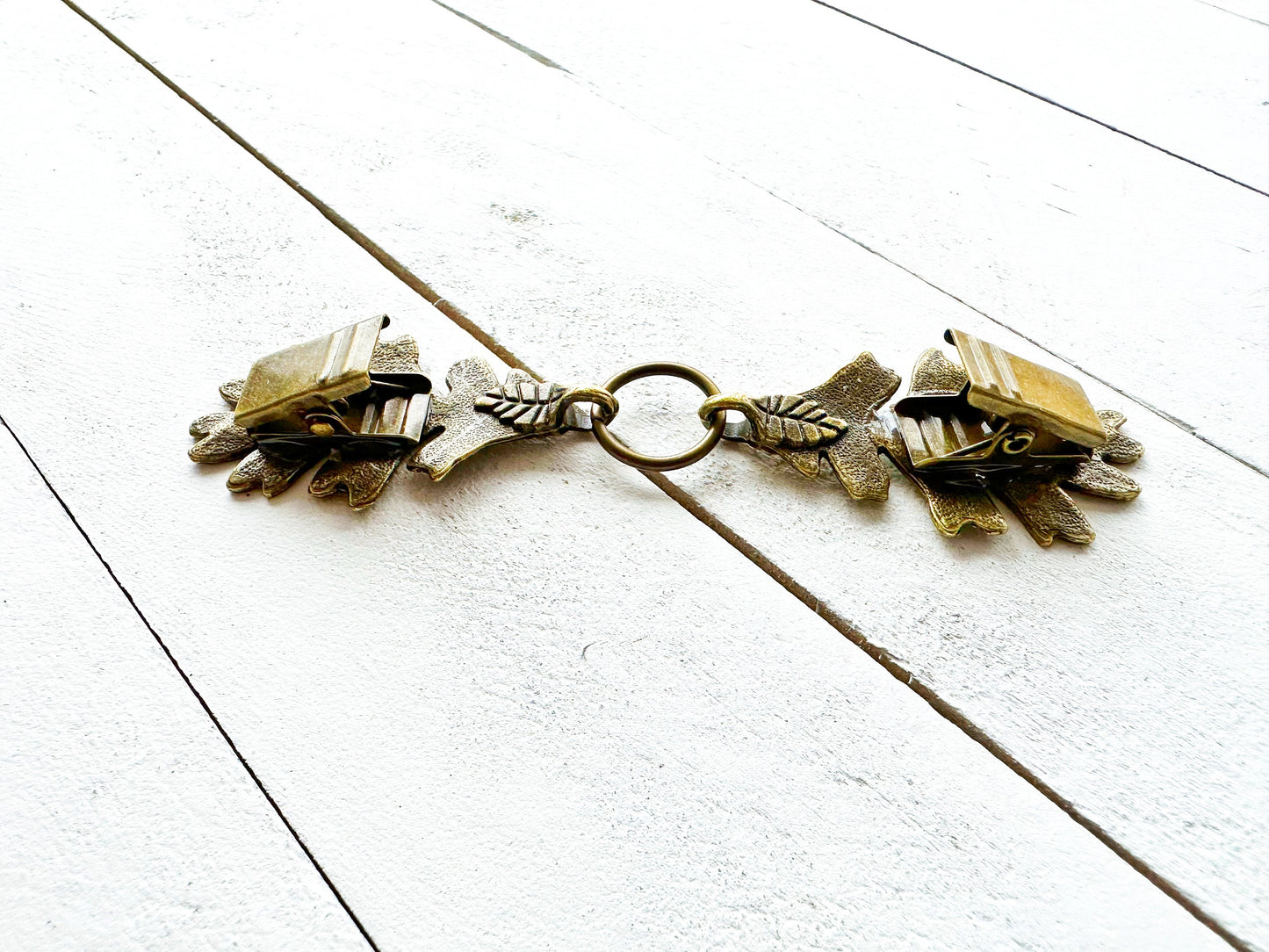 "Terebinth" Cloak Clasps, set of 2 in Silver & Bronze