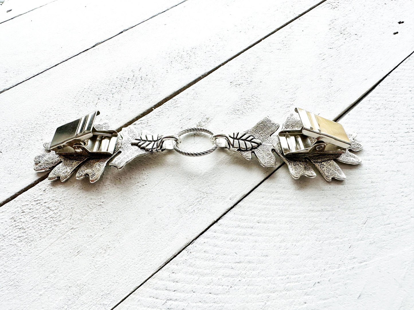 "Terebinth" Cloak Clasps, set of 2 in Silver & Bronze
